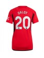 Manchester United Diogo Dalot #20 Heimtrikot für Frauen 2023-24 Kurzarm